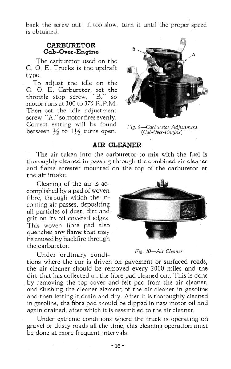 1942 Chevrolet Truck Owners Manual Page 24